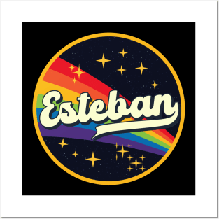 Esteban // Rainbow In Space Vintage Style Posters and Art